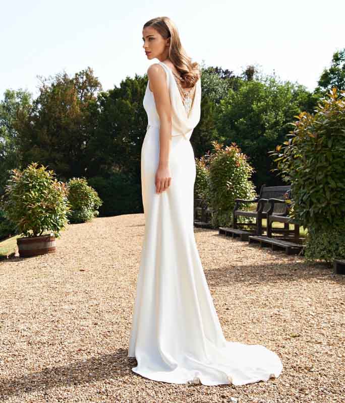Fleur de Lys Bridal trumpet style gown