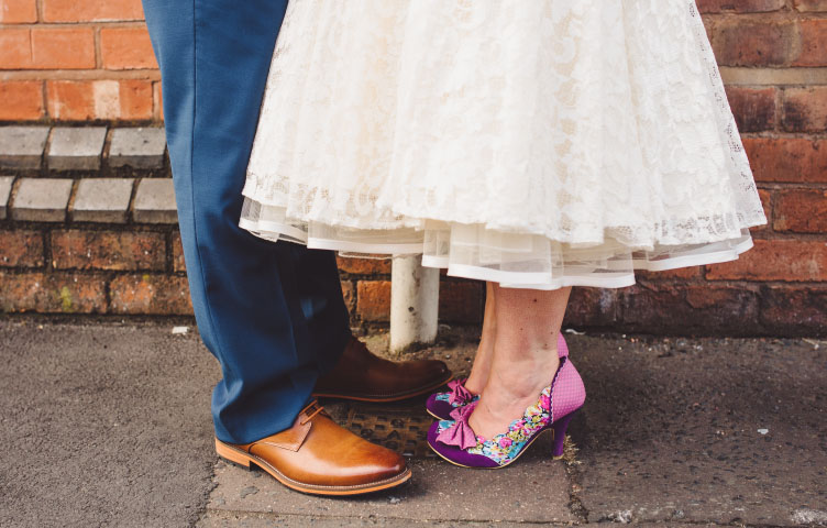 Lucy and Sean irregular choice wedding shoes