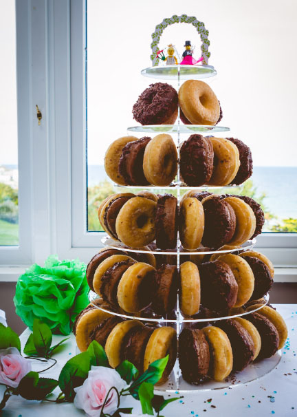 Doughnut stack instead of wedding cake easyweddings uk