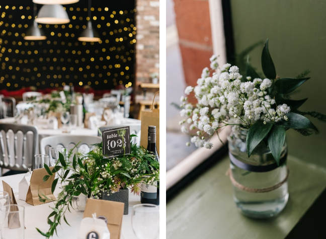 wedding table centrepieces