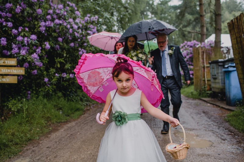wet weather wedding