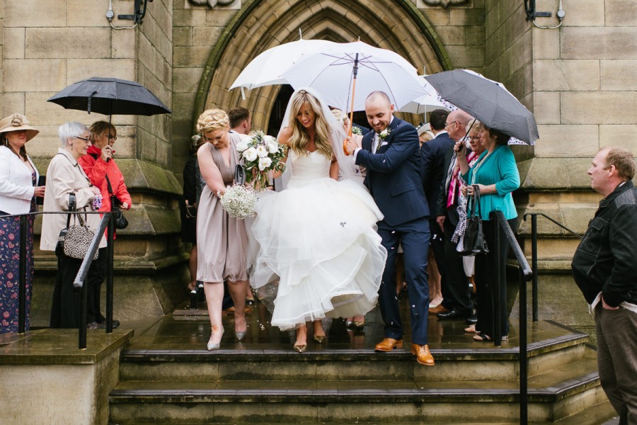 wet weather wedding