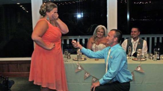 proposing at a wedding