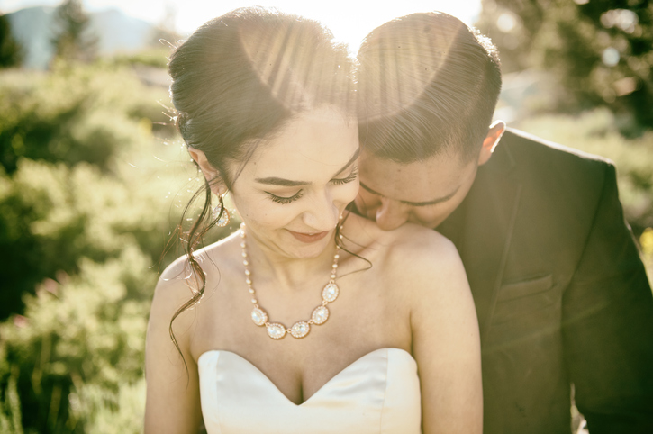 Romance and Love at a wedding