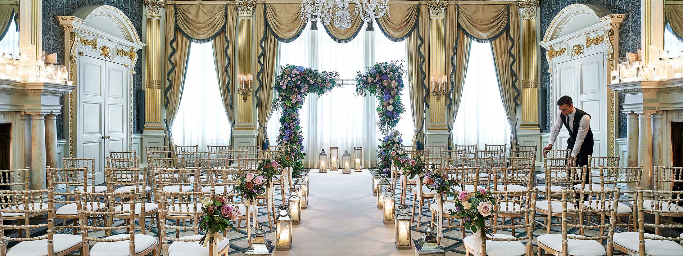 Claridge's wedding ceremony in the French Salon