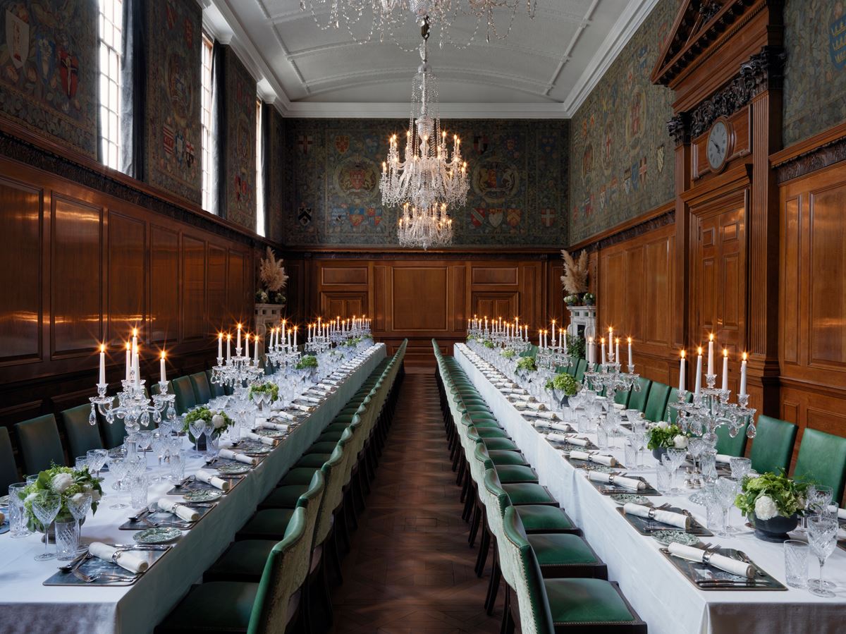 The Ned wedding reception in The Tapestry Room