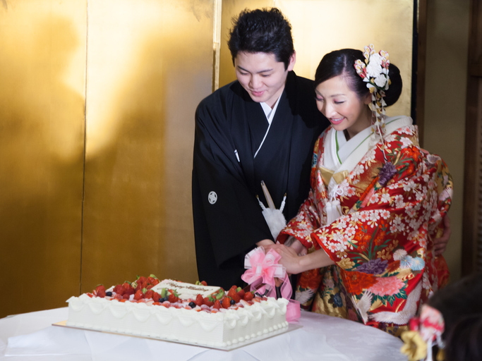 blue japanese wedding kimono