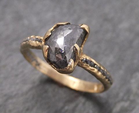 Raw cut diamond deals ring