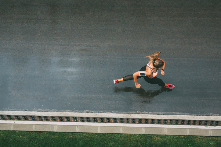 Jogging on the street