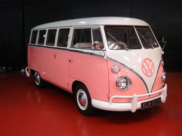 Waterside Weddings- Pink & Ivory Minibus