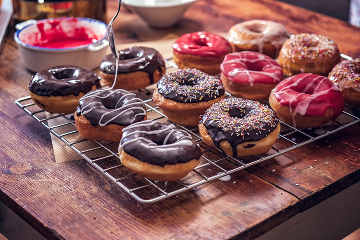 Preparing Homemade Donuts