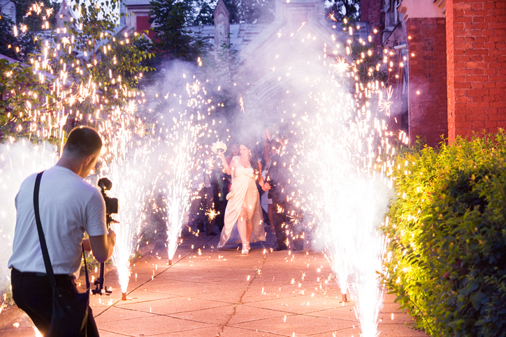 wedding reception lighting