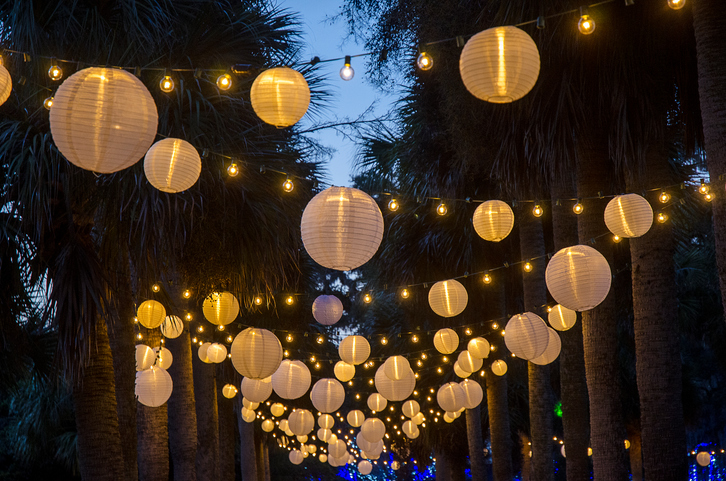 wedding reception lighting