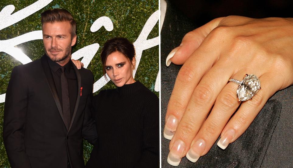 Victoria beckham's engagement on sale rings