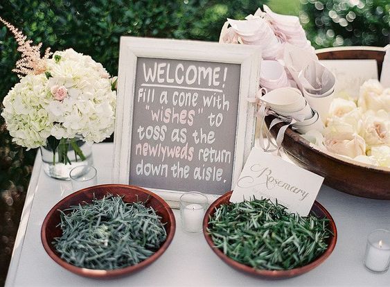 natural wedding confetti