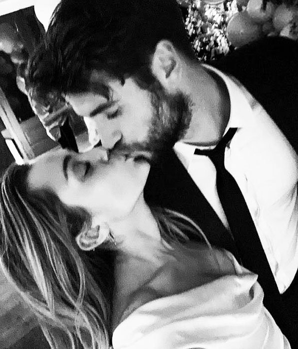 miley liam wedding kiss z