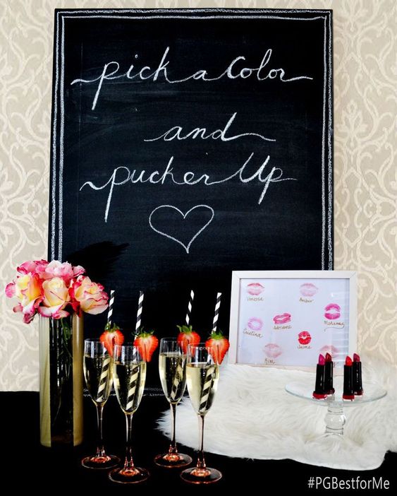 wedding lipstick bar