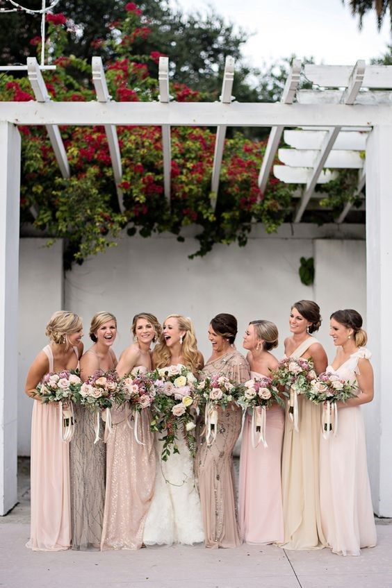 mismatching ideas for your bridesmaids