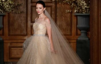 gold wedding gown styles
