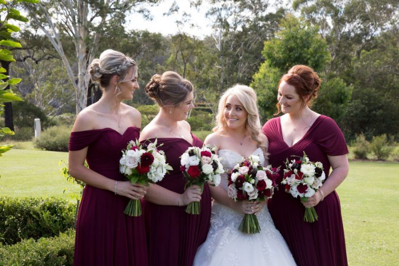 bridesmaids dresses colour scheme
