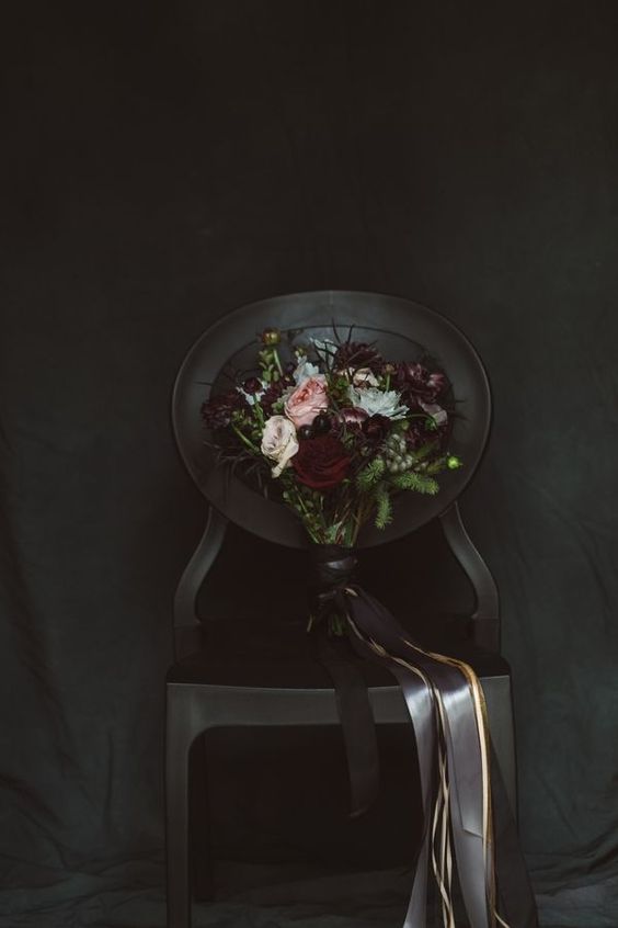 black wedding inspiration