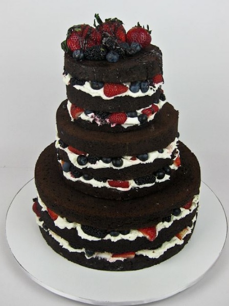 Chocolate cake cream and fruit celebration cakes sydney