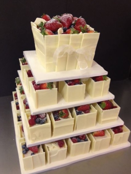white chocolate cake with fruit fantasy cakes