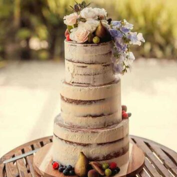 Easy weddings naked cake