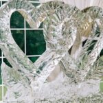 Ice sculpture wedding reception