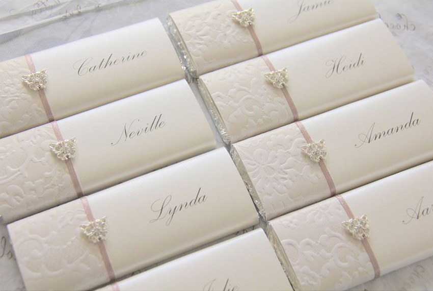 wedding favours chocolate bars