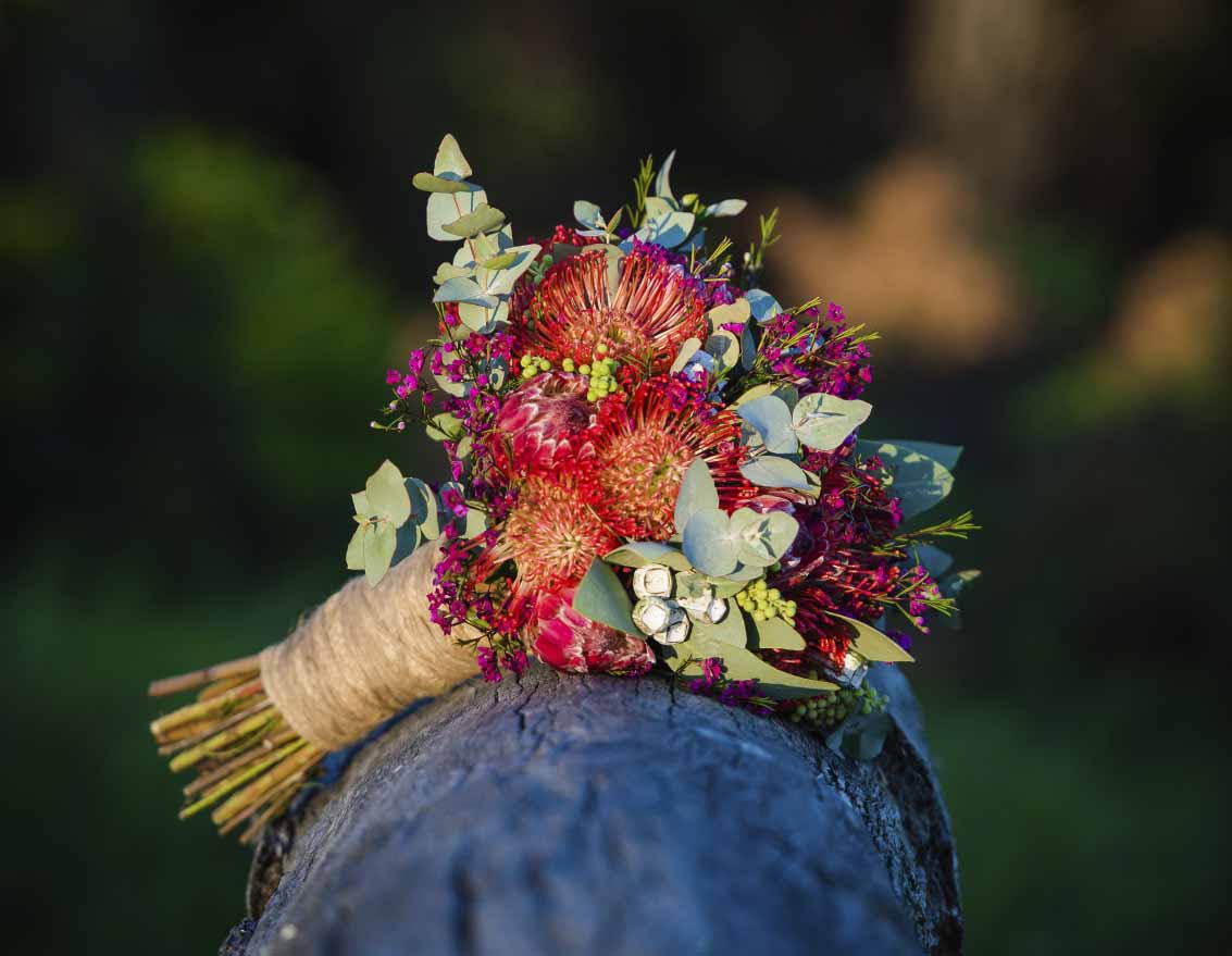 native bouquet australian bridal