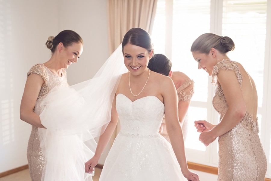 bridesmaid duties