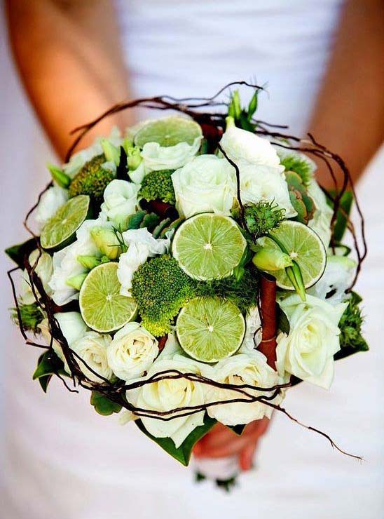 broccoli and lime edible bouquet