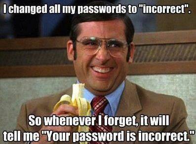 incorrect password meme with steve carell