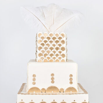 ART DECO WEDDING CAKE