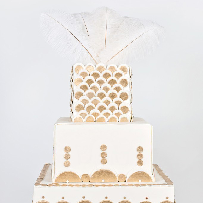 ART DECO WEDDING CAKE