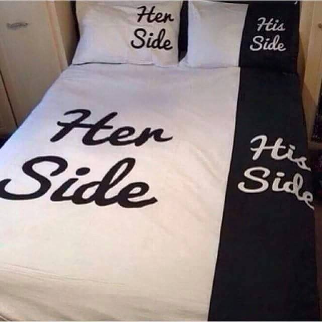 Her side - His side