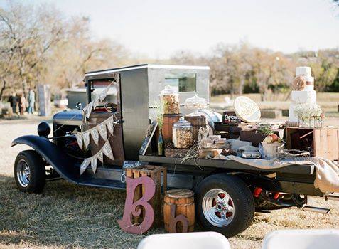 Vintage cars and lolly buffet mix lolly buffet on a vintage car