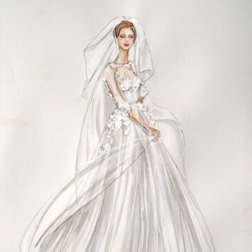 Wedding works of art - bridal illustrations