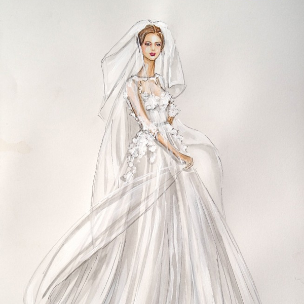Wedding works of art - bridal illustrations