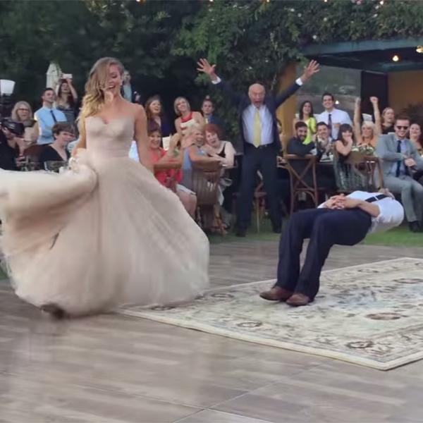 bride casts spell on magician groom