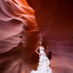 Dan says: Our selfies pre-wedding shoot at Antelope Canyon. One of the most magnificent place on earth!