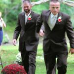 Father grabs stepfather to walk their daughter down the aisle1