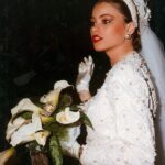 An 18-year-old Sofia Vergara married her high school sweetheart Joe Gonzalez in Barranquilla, Colombia in 1991. Image via Daily Mail Australia