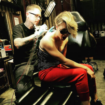 The Big Bang Theory's Kaley Cuoco covers up wedding date tattoo