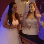 Bride Lara Mason recreated herself - in icing. Image: Tasty Cakes