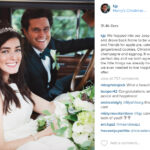 Kiel posted this sweet snap of the newlyweds on his Instagram page. Image Kiel James Patrick via Instagram