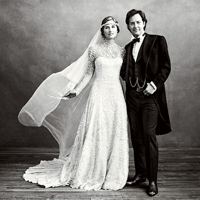 lauren bush vintage wedding photo for vogue magazine