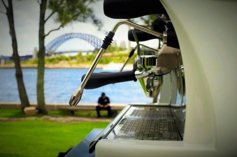 Cart coffee by the Sydney Opera House