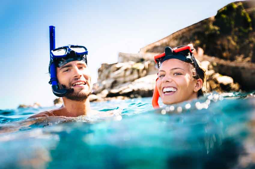 Couple Snorkeling